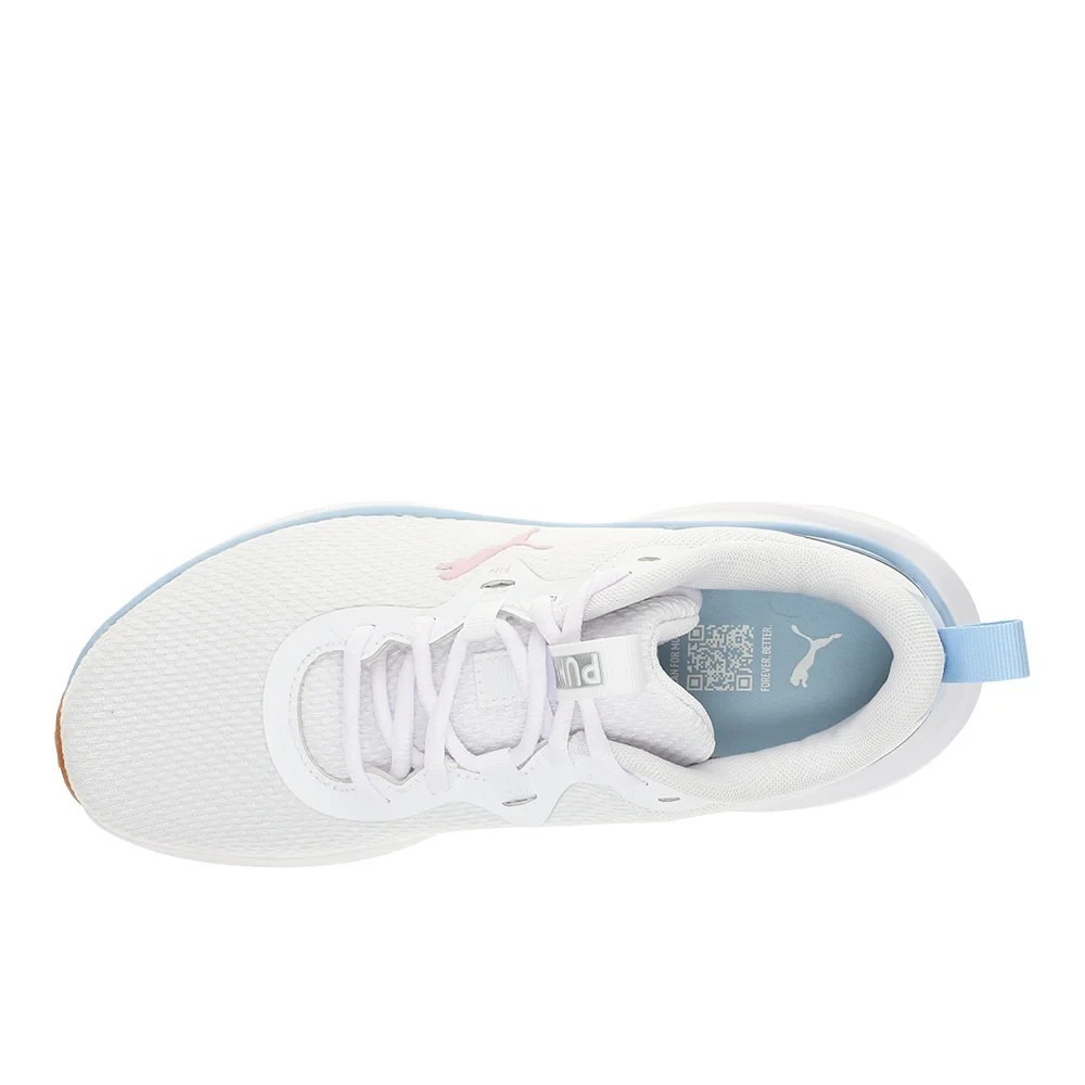 Puma NIB Skyrocket Sneaker White Blue Women Sz 7.5 Lace Up - Picture 4 of 10